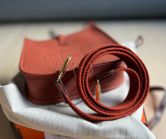 Hermès Mini Evelyne Cuivre with GHW