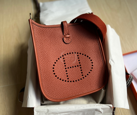 Hermès Mini Evelyne Cuivre with GHW